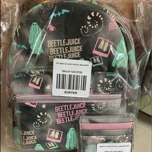 Loungefly Beetlejuice backpack/cardholder